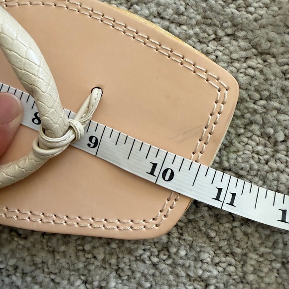 NEW Dolce Vita JORRY Snakeskin Embossed ANKLE WRAP Square Toe Sandals WOMEN 10.5 - Picture 10 of 14